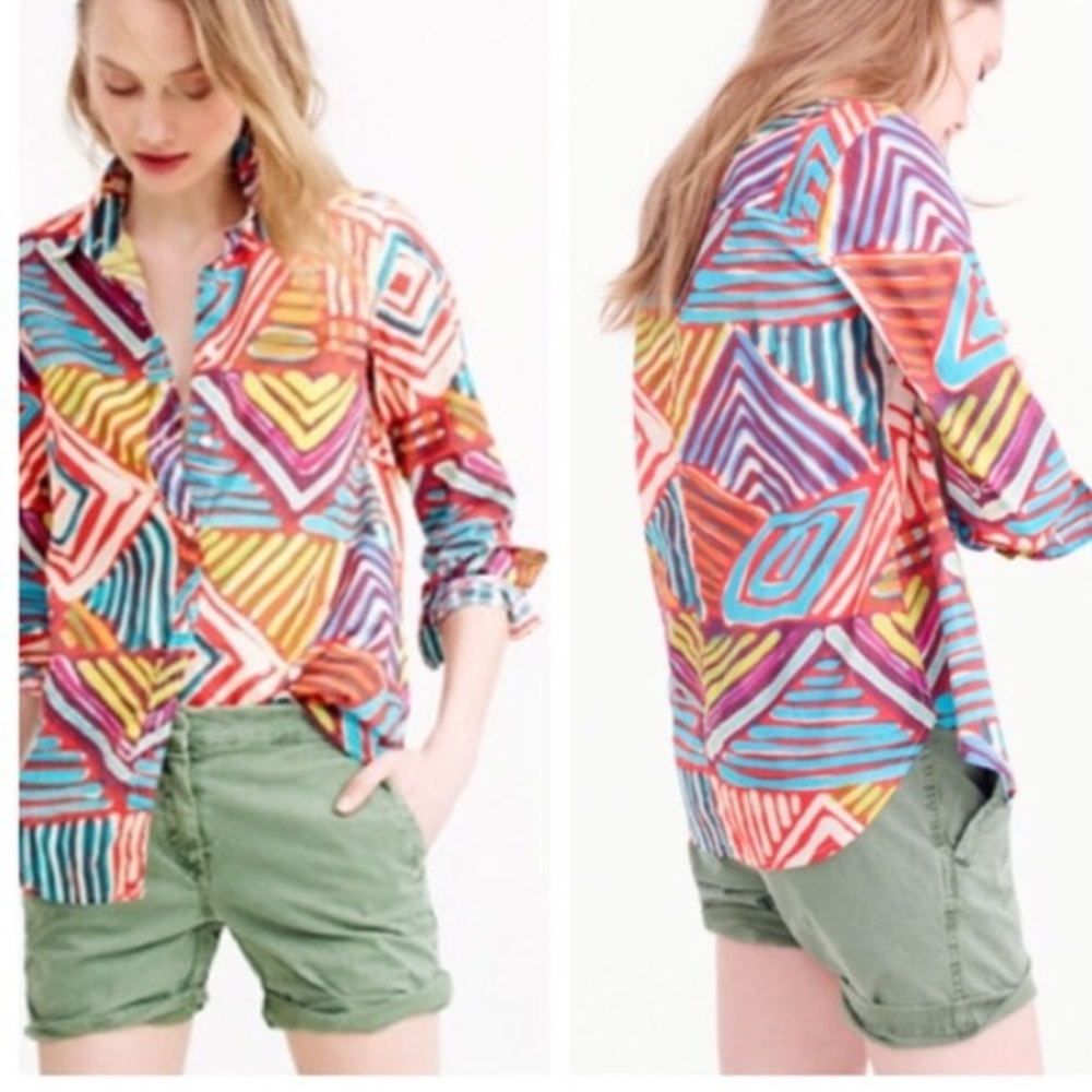 J.Crew Geo Brush Boy Shirt